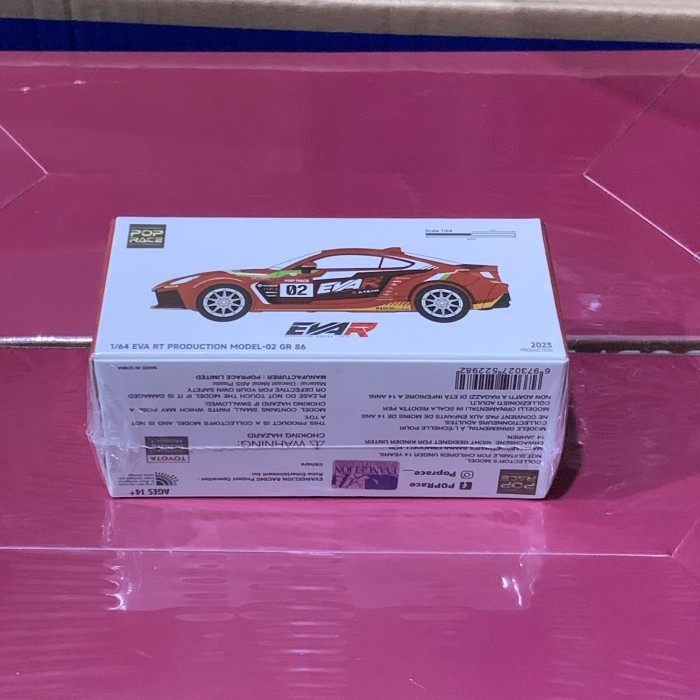 [Original] Pop Race 1/64 Eva Rt Toyota Gr86 Evangelion Racing Terbatas