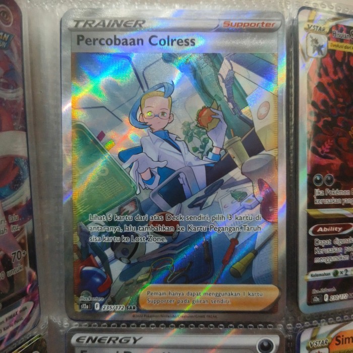 ✅Baru Pokemon Tcg Indonesia Percobaan Colress S12A 235/172 Sar Limited