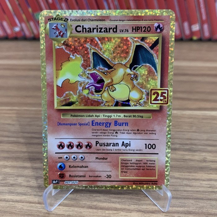 ✅Baru Pokemon Tcg Indonesia Charizard 25Th S8A-P 001 Berkualitas