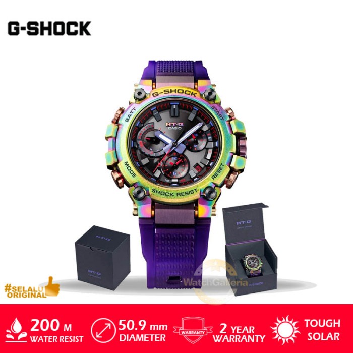 ✅New Jam Tangan Casio G-Shock Mtg-B3000Prb-1A Aurora Limited Original Murah Terbaru