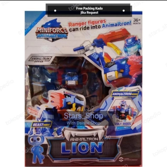 ✅Baru Miniforce Animaltron Lion Ranger Figures Original Robot . Berkualitas