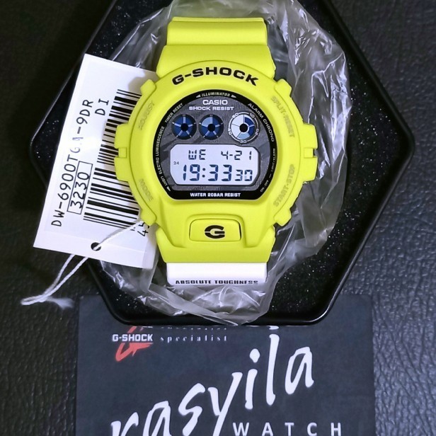 ✅New Ori Casio G-Shock Gshock Dw 6900Tga / Dw6900Tga-9Dr Limited