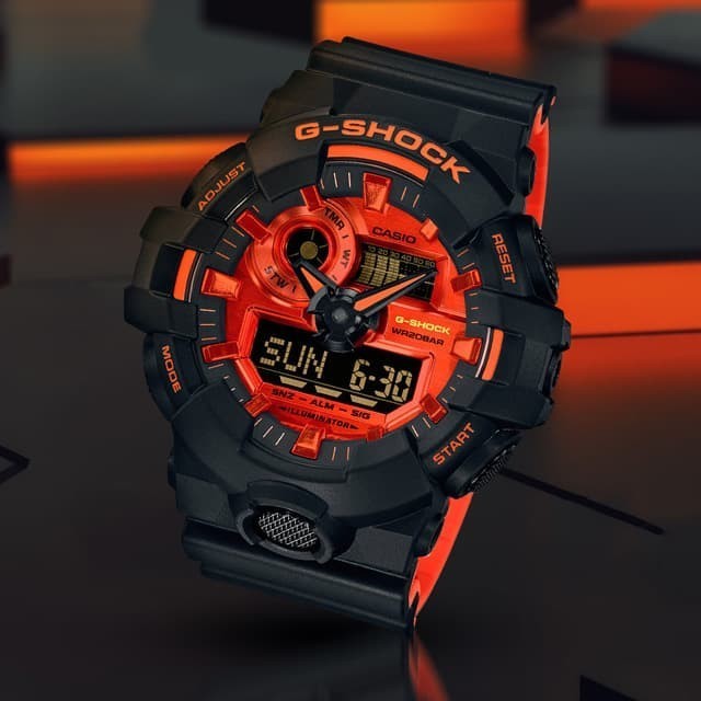 ✅New Ori Casio G Shock Ga-700Br-1A Original Garansi Resmi Terbatas