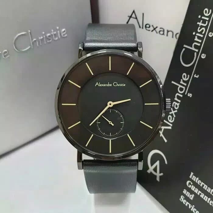 ✅Original Jam Tangan Pria Alexandre Christie Original Ac 8484 Black Terbaru