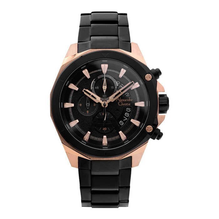 ✅New Ori Jam Tangan Pria Alexandre Christie Chronograph Ac 6651 Mc Bbrba Men B Terbatas