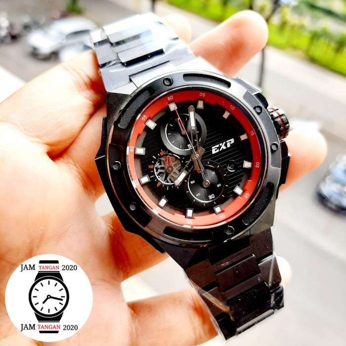 ✅Original Jam Tangan Pria Original Expedition E 6818 Black Blue E6818 Terbatas