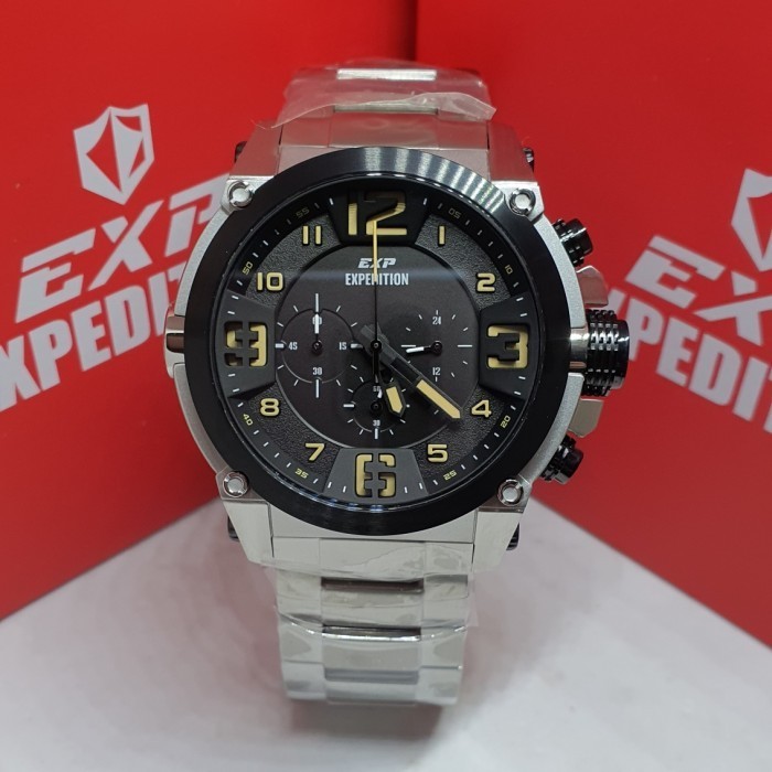 ✅Original Expedition E6605/ 6605M Chronograph Silver  Pria  Limited