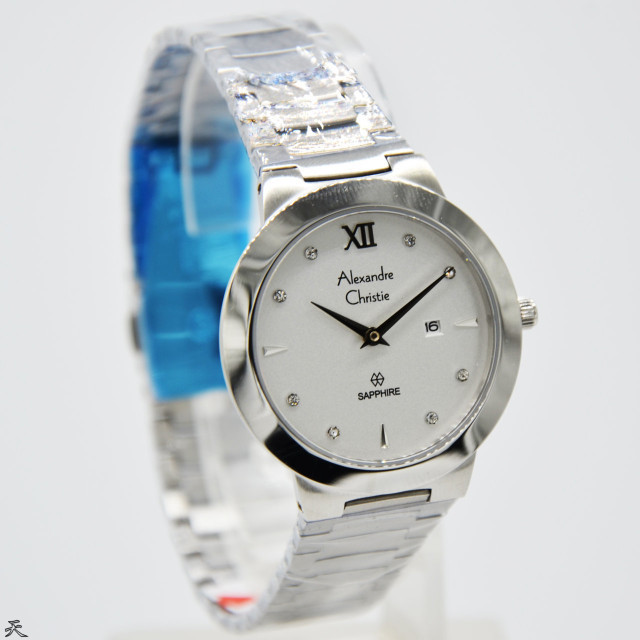 ✅Sale Alexandre Christie Wanita Ac 8569 Silver Original Terbatas