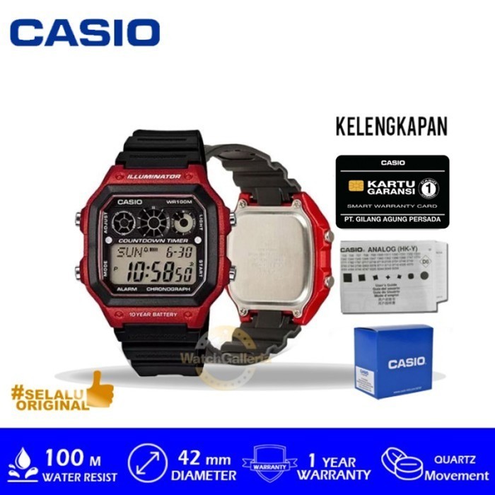 ✅Ready Casio General Ae-1300Wh-4Avdf / Ae 1300Wh Avdf/ Ae1300Wh Original Berkualitas