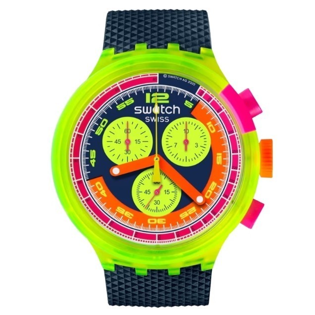 ✅Termurah Swatch Sb06J100 Neon To The Max Jam Tangan Unisex Original Berkualitas