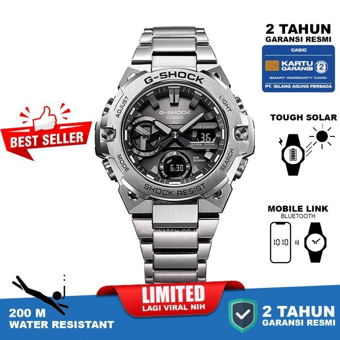 ✅Sale Casio G-Shock G-Steel Gst-B400D-1A Diskon