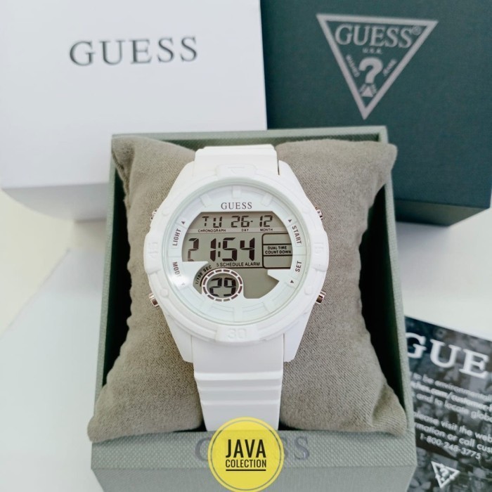 ✅Sale Jam Tangan Wanita Guess W1281L1 Digital White Original Garansi Resmi Limited