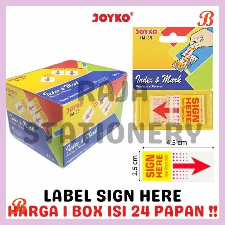 

| KG | JOYKO SIGN HERE LABEL MEMO STICK JOYKO TEMPEL PANAH IM-35 [24PCS]