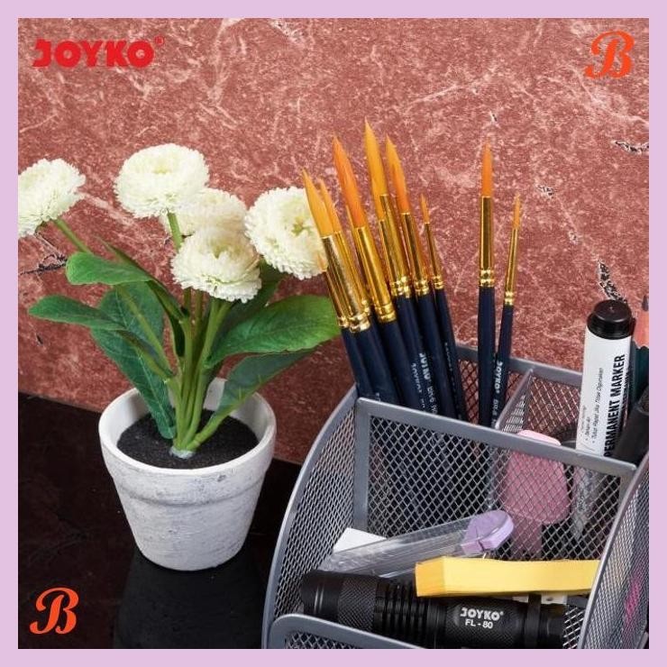 

| KG | JOYKO BRUSH ROUND SATUAN KUAS LUKIS CAT ACRYLIC AIR POSTER BR-6