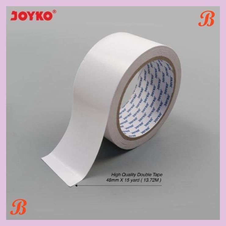 

| KG | JOYKO DOUBLE TAPE 48MM X 15 YARD PEREKAT 2 SISI
