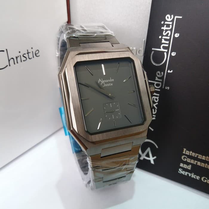 ✅Ori Alexandre Christie Ac 8601 Pria Full Black Original Limited