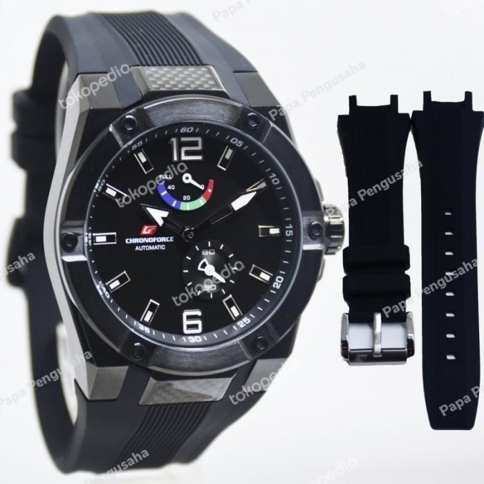 ✅Ori Chronoforce 5231 Automatic Pria Full Black Original Garansi Resmi Diskon