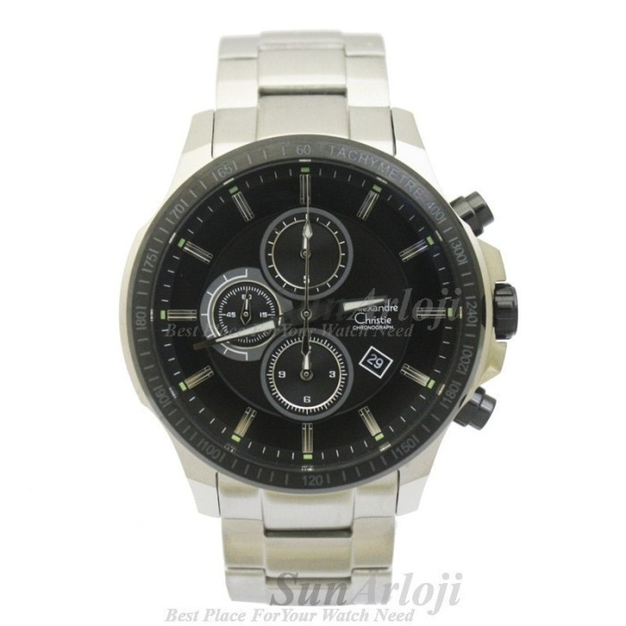 ✨Baru Alexandre Christie Ac 6352Mc Silver Berkualitas