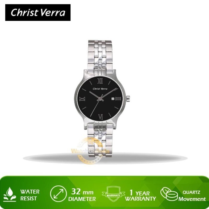 ✨Baru Jam Tangan Christ Verra Cv 71106L-11 Blk Original Murah Terbatas