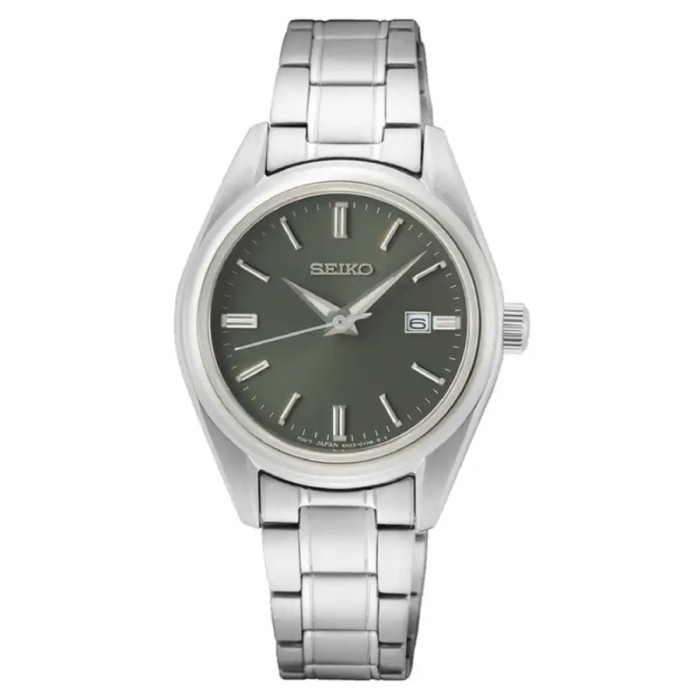✨Baru Seiko Ladies Sur533P1 Quartz Sapphire Olive Green Dial Sur533 Terbaru