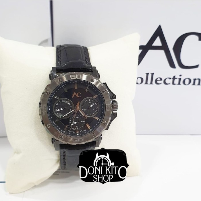 ✨New Alexander Christie Ac9205 Black - Jam Tangan Wanita Original Terbaru