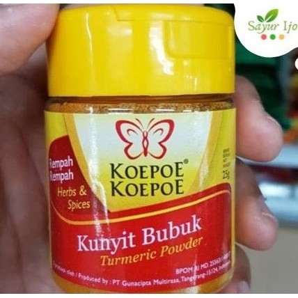 

Termurah Koepoe Koepoe Kunyit Bubuk 25 Gram Turmeric Powder Bumbu Rempah
