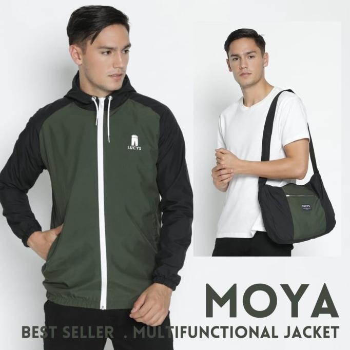 Jacket Bag Jaket Bisa Jadi Tas Pria Lucy'S Lucys Moya Multifungsi