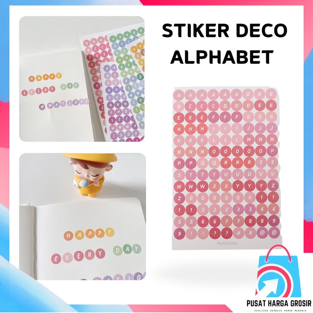 

PHG - Stiker Alat Tulis Simple Hadiah Keyboard Stiker Huruf Deco Alphabet Untuk Diary Aesthetic Sticker Dekorasi Jurnal Scrapbook