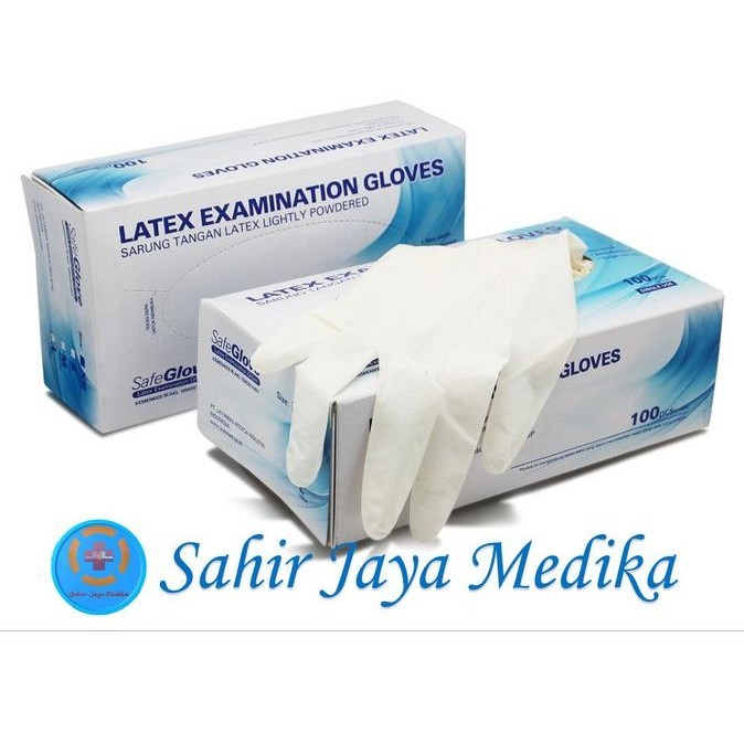 COD Sarung Tangan Karet Medis/Sarung Tangan Dokter Latex Harga Murah