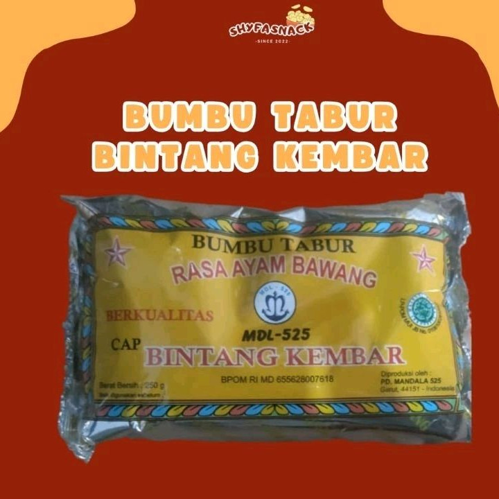 

BUMBU TABUR AYAM BAWANG BINTANG KEMBAR 250 GRAM