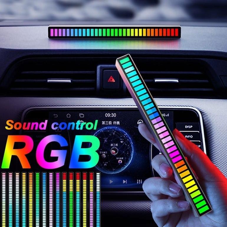 Termurah Lampu Rgb Musik Rgb Bar Strip Audio Indicator Lampu Rgb Strip Lampu Led Rgb Lampu Audio Spe