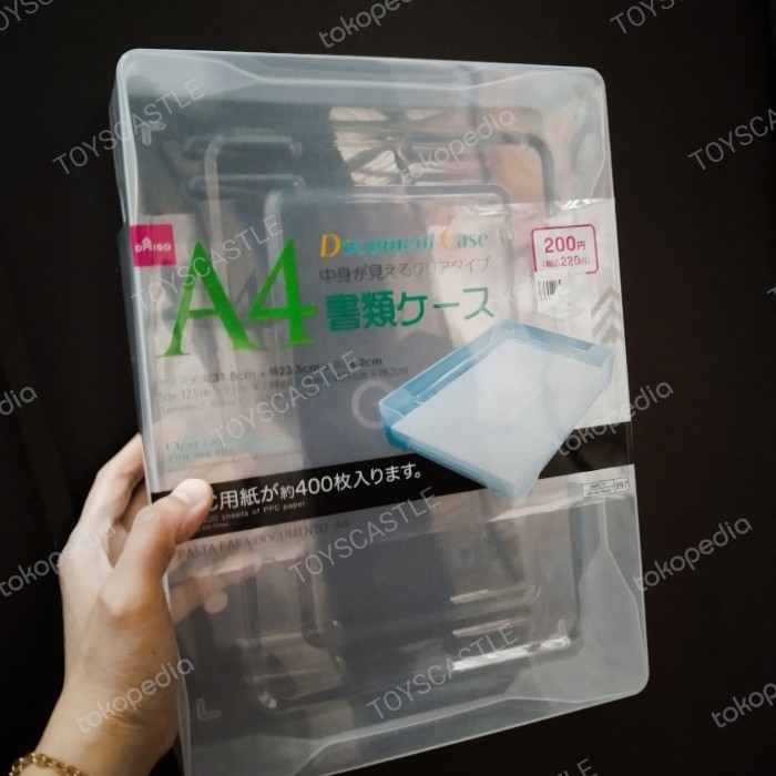

Daiso dokument case A4 kotak file penyimpanan surat dokumen 400 lembar -ls01