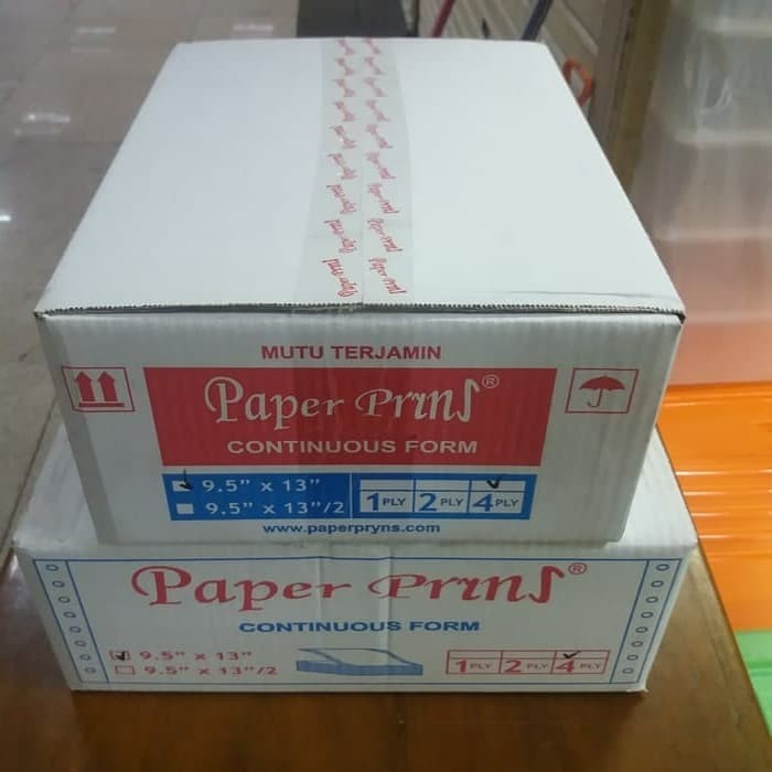 

[Baru] Continuos Form 4Ply 9.5Inch X 13Inch Paper Print Limited