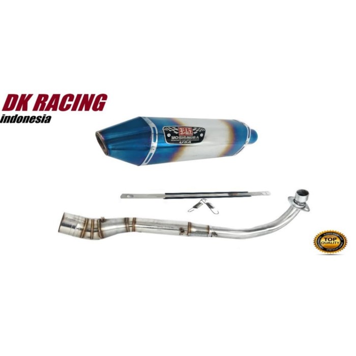 ✅New Ori Knalpot Racing Honda Supra X125 Yoshimura R77 Pelangi Fullsystem Limited