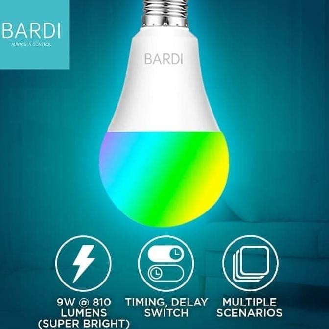 TERMURAH - Lampu LED 9 Watt ( BARDI SMART BULB ) Bohlam Pintar