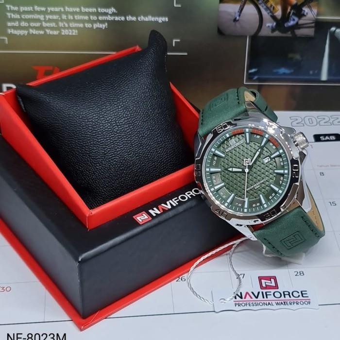 TERBARU JAM TANGAN ORIGINAL NAVIFORCE PRIA NF8023M 8023 HIJAU ORIGINAL