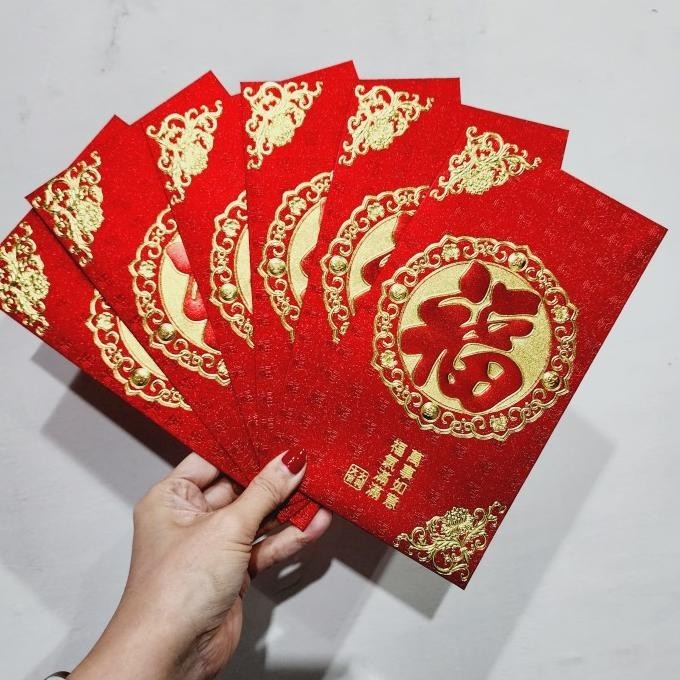 

DFG - Angpao Jumbo Imlek Premium Isi 5 Angpao Fuk Chinese Hoki Ampao Acc TERLARIS