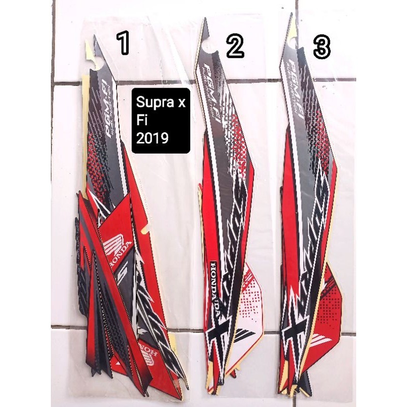 Striping motor standar SUPRA X 125 Fi thn.2019