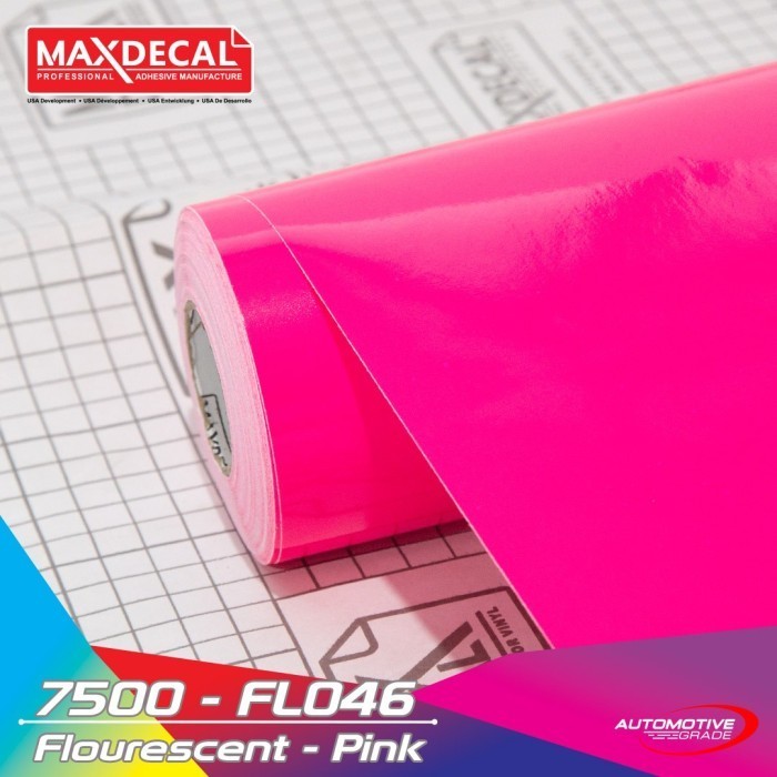 

[Baru] Maxdecal Fluorescent Fl 046 Pink Skotlet Stabilo Neon 45 Cm Roll Limited