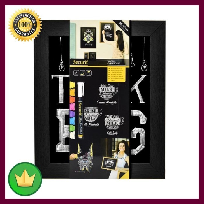 

[Baru] Papan Buletin Chalkboard Dengan Frame 20X24Cm Terbaru