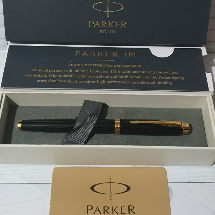 

[Baru] Parker Im Rb Black Lq Gt Roller Ball Klip Emas Terbaru