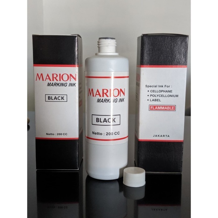 

[Baru] Marion Marking Ink Tinta Stamping Black 200 Ml Bukan Morico / Stampee Terbaru