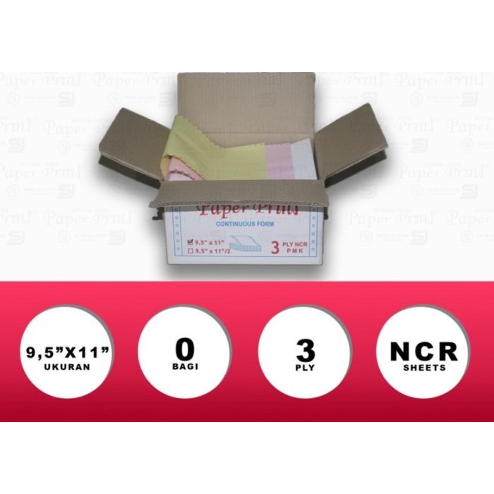 

[Baru] Kertas Continuous Form 3Ply Ncr 95 X 11 Limited