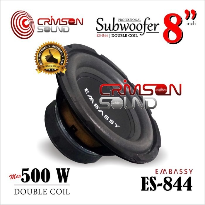 

[Baru] Subwoofer 8 Inch Embassy 500 Watt Es-844 Double Coil Terbatas