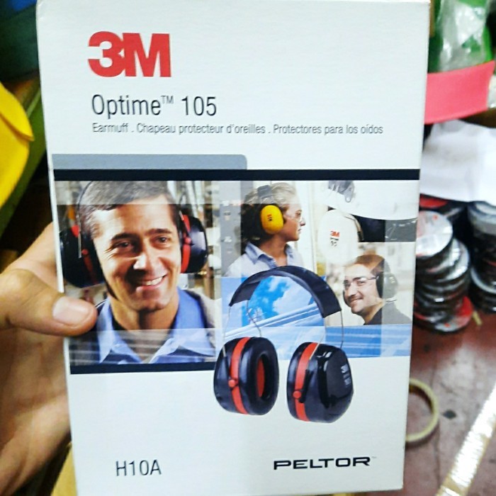 

[Baru] 3M Optime 105 Earmuf H10A Peltor Original 3M Terbatas