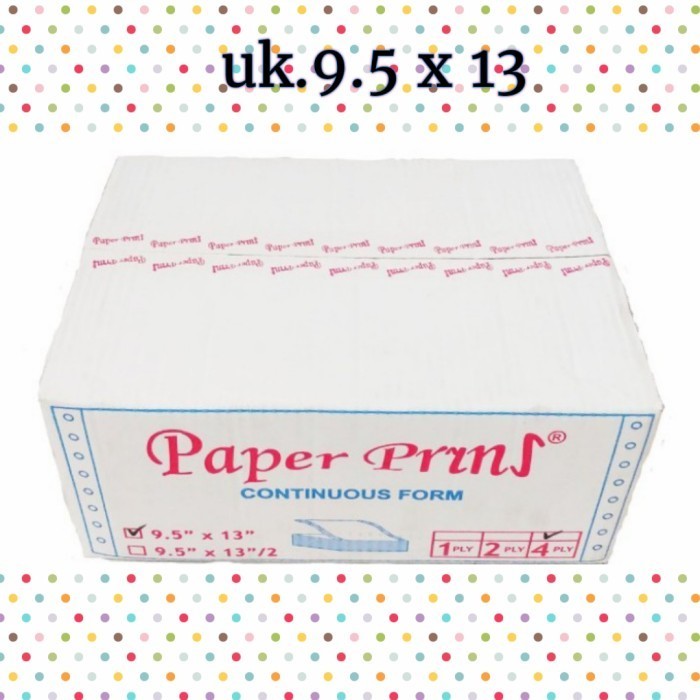 

[Baru] Kertas Continuous Form 9.5X13 Paperprints 4 Ply Terbaru