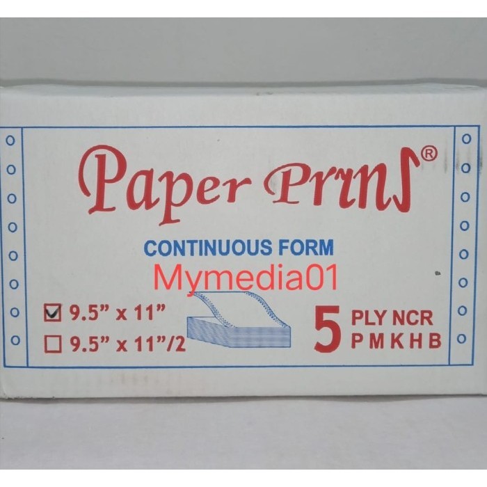 

[Baru] Continuous Form 5Ply Paper Prins - K1 Diskon