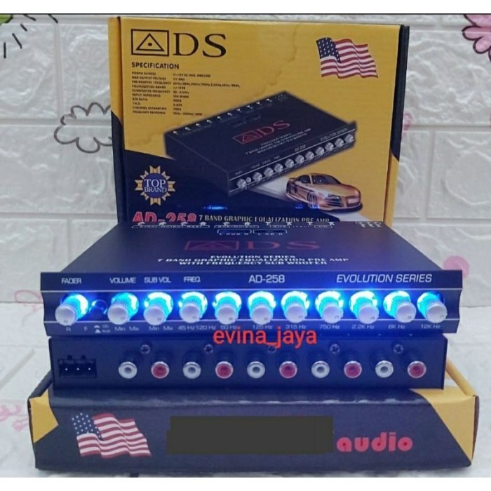 

[Baru] Preamp Parametrik Ads-Ad 258 7 Band Grapic Equalizer Berkualitas