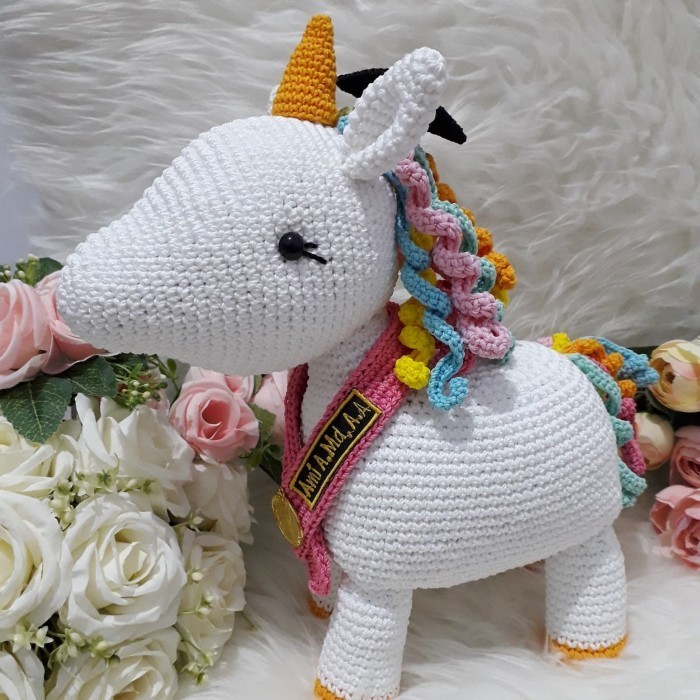[COD] Boneka Unicorn Handmade /Amigurumi/Boneka Wisuda Custom/Souvenir Unik Terbaru