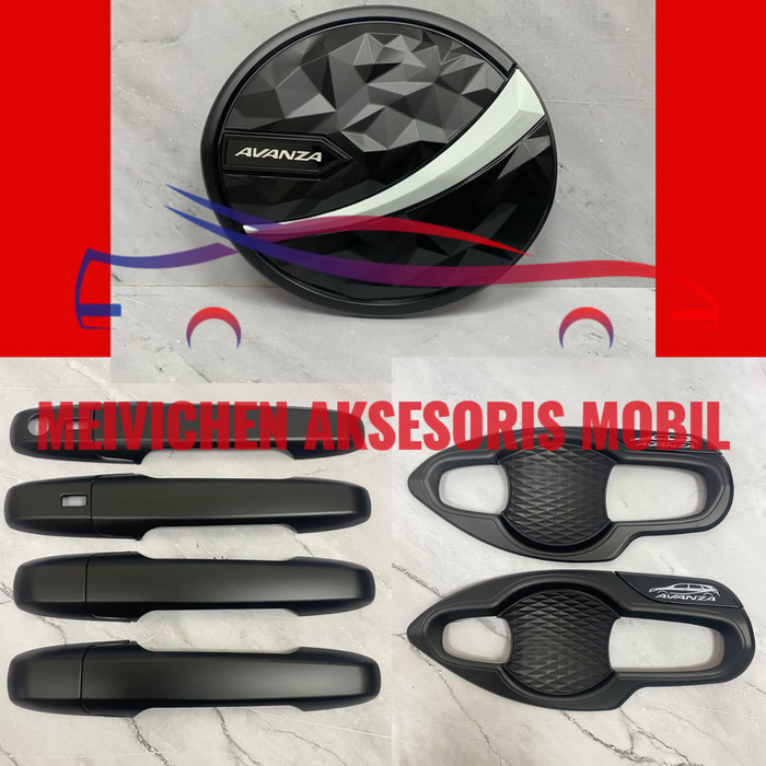 [Ori] Outer Handle Dan Tank Cover All New Avanza 2021 - 2022 Hitam Putih Diskon